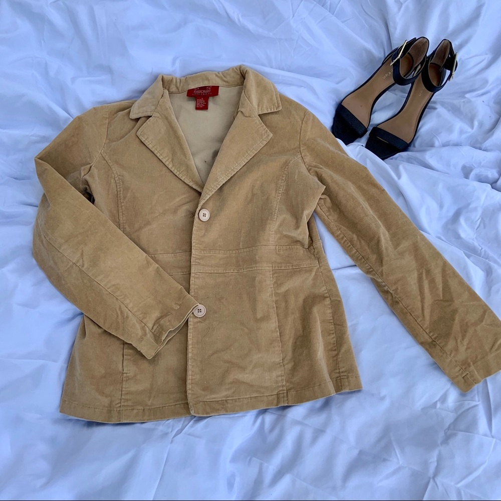 Paris Blue// corduroy blazer vintage